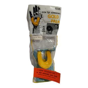 Don Johnsons Gold Palm Bowling Glove Womans Small Teal